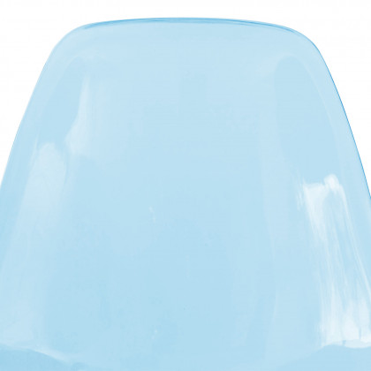 LeisureMod Cresco Molded Eiffel Side Chair (Set Of 4) - Transparent Blue