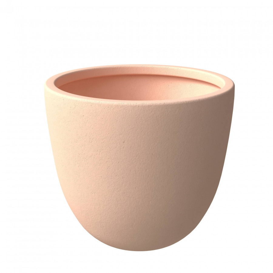 LeisureMod Dahlia Modern 11" Fiberstone and MgO Clay Planter Pot - Terracotta