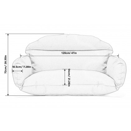 LeisureMod Hanging 2 person Egg Swing Cushion - Black