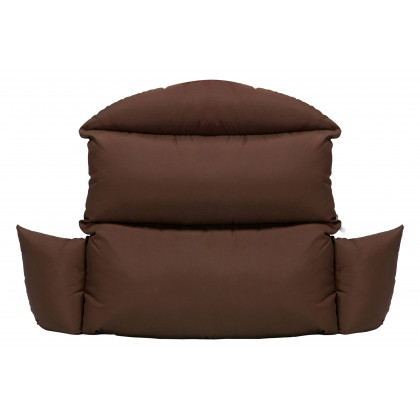LeisureMod Hanging 2 person Egg Swing Cushion - Brown