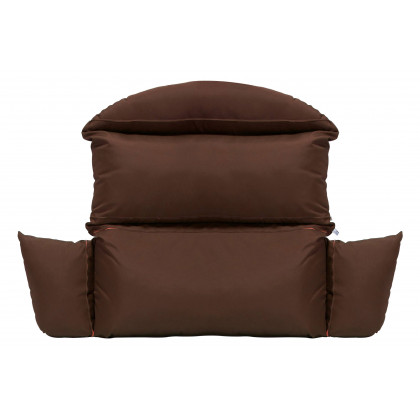 LeisureMod Hanging 2 person Egg Swing Cushion - Brown