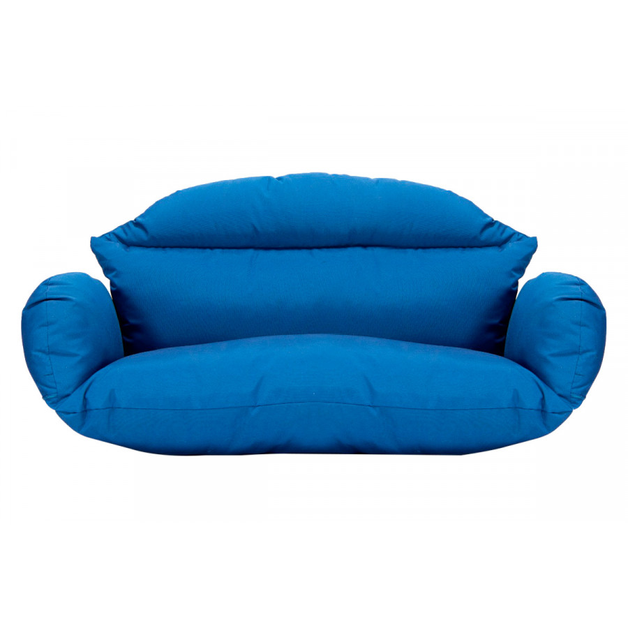 LeisureMod Hanging 2 person Egg Swing Cushion - Blue