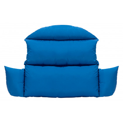 LeisureMod Hanging 2 person Egg Swing Cushion - Blue