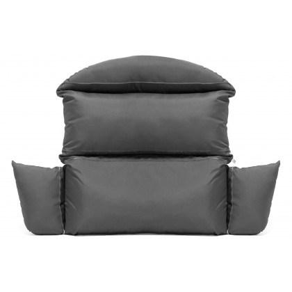 LeisureMod Hanging 2 person Egg Swing Cushion - Dark Gray