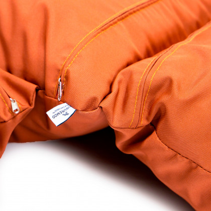 LeisureMod Hanging 2 person Egg Swing Cushion - Orange