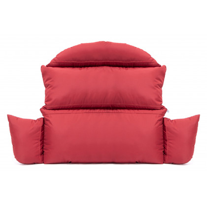 LeisureMod Hanging 2 person Egg Swing Cushion - Red