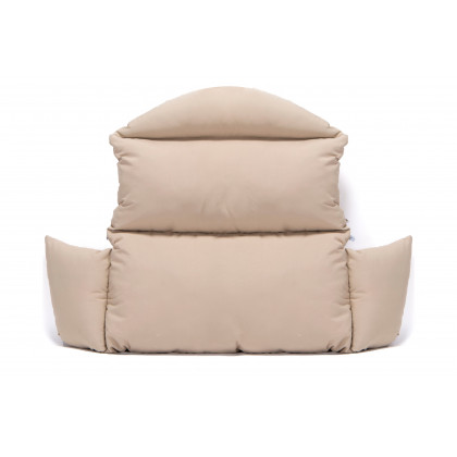 LeisureMod Hanging 2 person Egg Swing Cushion - Taupe