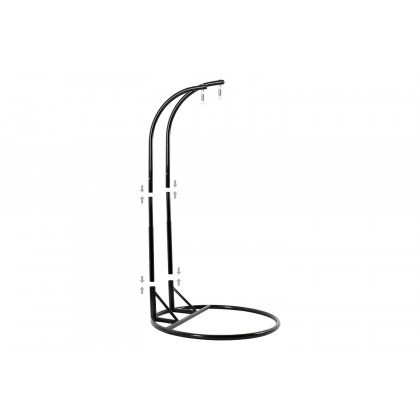 LeisureMod Modern Charcoal Wicker Hanging Double Seater Egg Swing Chair - Beige