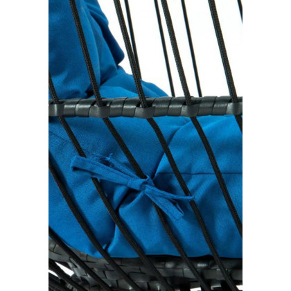 LeisureMod Wicker Folding Hanging Egg Swing Chair - Cherry