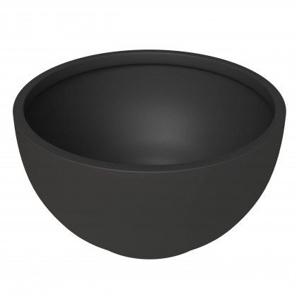LeisureMod - Grove Modern 6" Round Planter Pot in Fiberstone