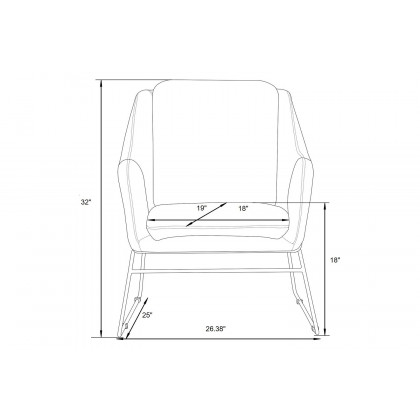LeisureMod Harmony Velvet Accent Armchair - Emerald/Green