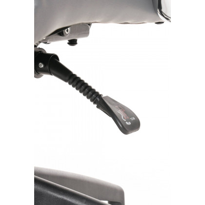 LeisureMod Hilton Modern High-Back Leather Office Chair - Gray