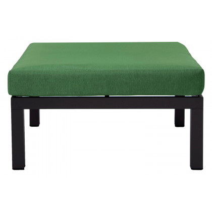 LeisureMod Hamilton 6-Piece Aluminum Patio Conversation Set with Cushions - Green