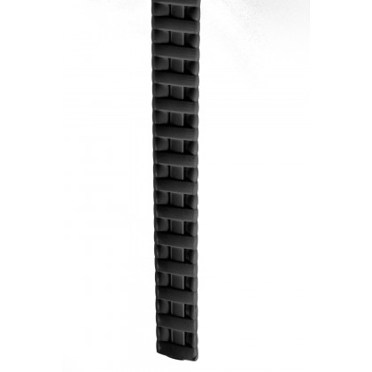 LeisureMod Kent Outdoor Dining Arm Chair - Black