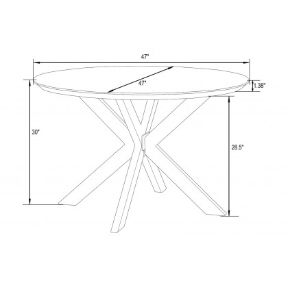 LeisureMod Lawrence 5-Piece Dining Set with Folding Acrylic Dining Chairs and Round Dining Table with Geometric Base - Tangerine
