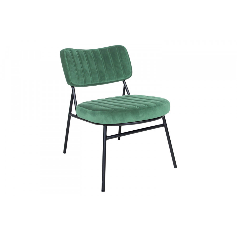 LeisureMod Marilane Velvet Accent Chair with Metal Frame - Turquoise