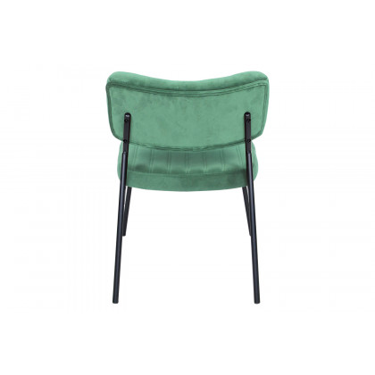 LeisureMod Marilane Velvet Accent Chair with Metal Frame - Turquoise