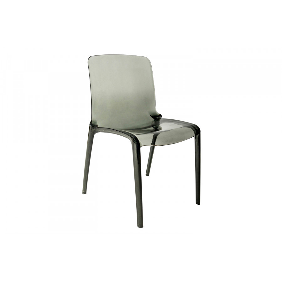 LeisureMod Modern Murray Stackable Dining Side Chair - Black
