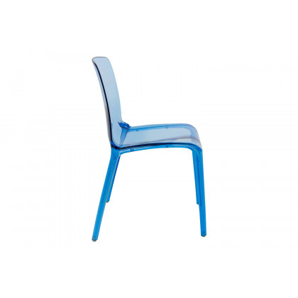 LeisureMod Modern Murray Stackable Dining Side Chair - Blue