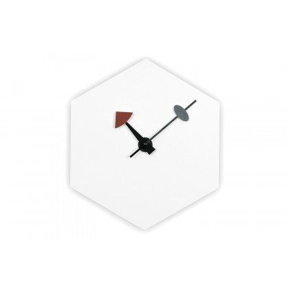 LeisureMod - Manchester Modern Hexagon Silent Non-Ticking Wall Clock