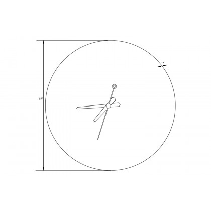 LeisureMod Manchester Modern Round Silent Non-Ticking Wall Clock - Mint