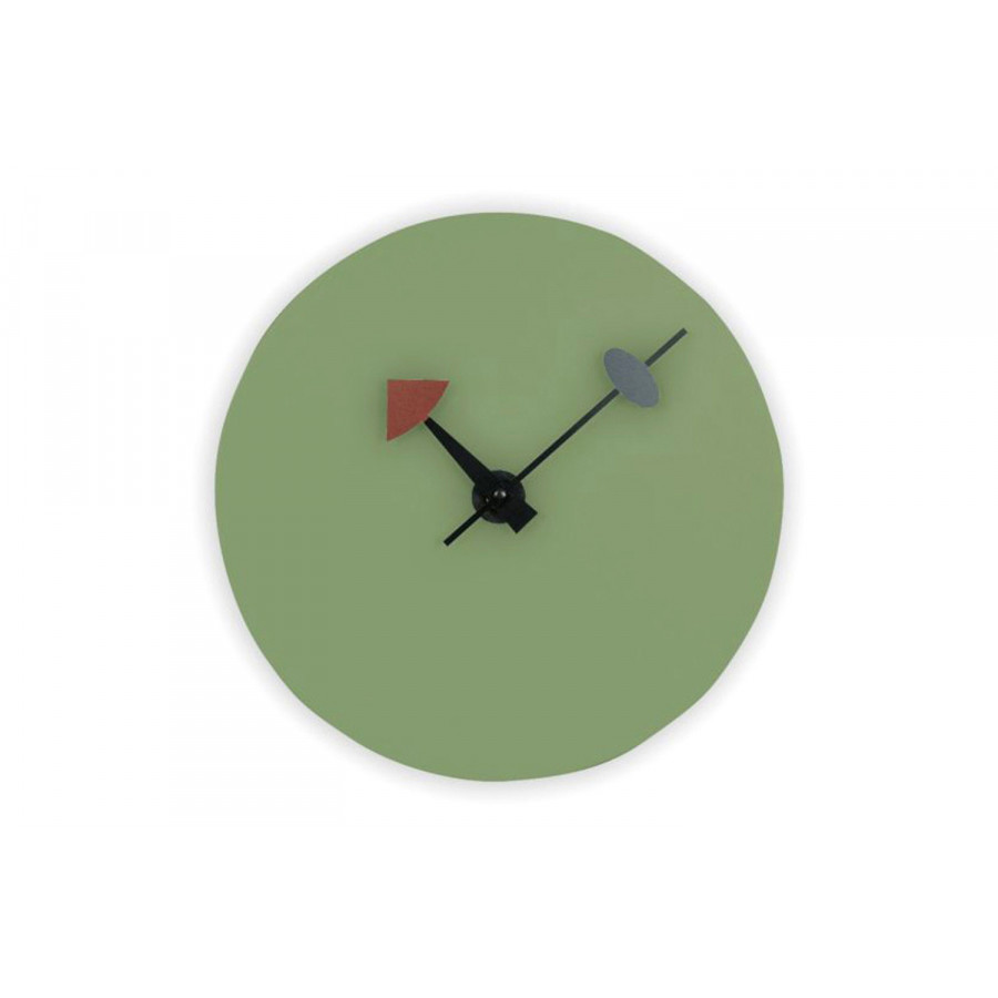 LeisureMod Manchester Modern Round Silent Non-Ticking Wall Clock - Mint
