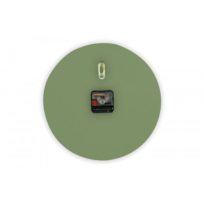 LeisureMod Manchester Modern Round Silent Non-Ticking Wall Clock - Mint