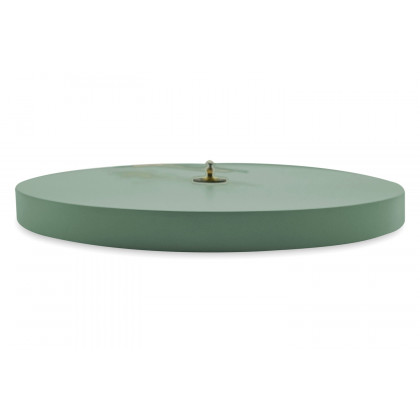 LeisureMod Manchester Modern Round Silent Non-Ticking Wall Clock - Ocean Green