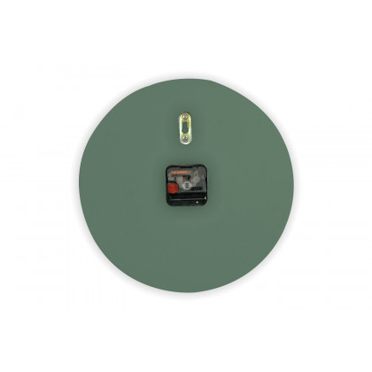 LeisureMod Manchester Modern Round Silent Non-Ticking Wall Clock - Ocean Green