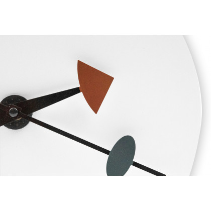 LeisureMod Manchester Modern Round Silent Non-Ticking Wall Clock - White