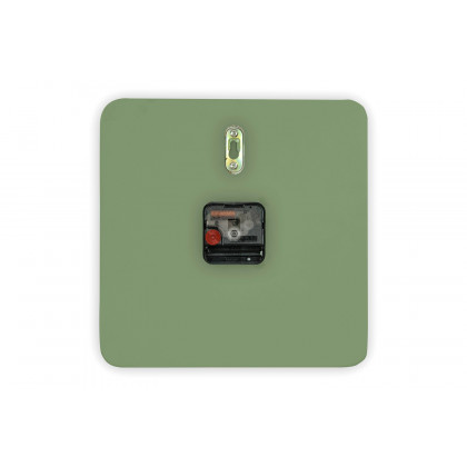 LeisureMod Manchester Modern Square Silent Non-Ticking Wall Clock - Mint