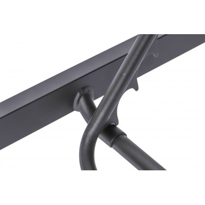 LeisureMod Marlin Patio Chaise Lounge Chair With Black Aluminum Frame - Burgundy