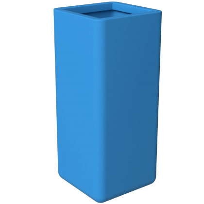 LeisureMod - Marquee Modern 20" Square Planter Pot in Fiberstone and Clay