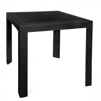 LeisureMod - Mace Weave Design Outdoor Bistro Table