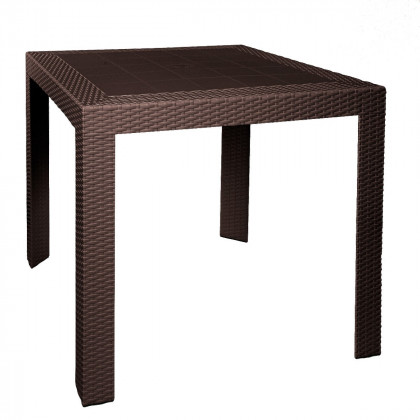 LeisureMod - Mace Weave Design Outdoor Bistro Table