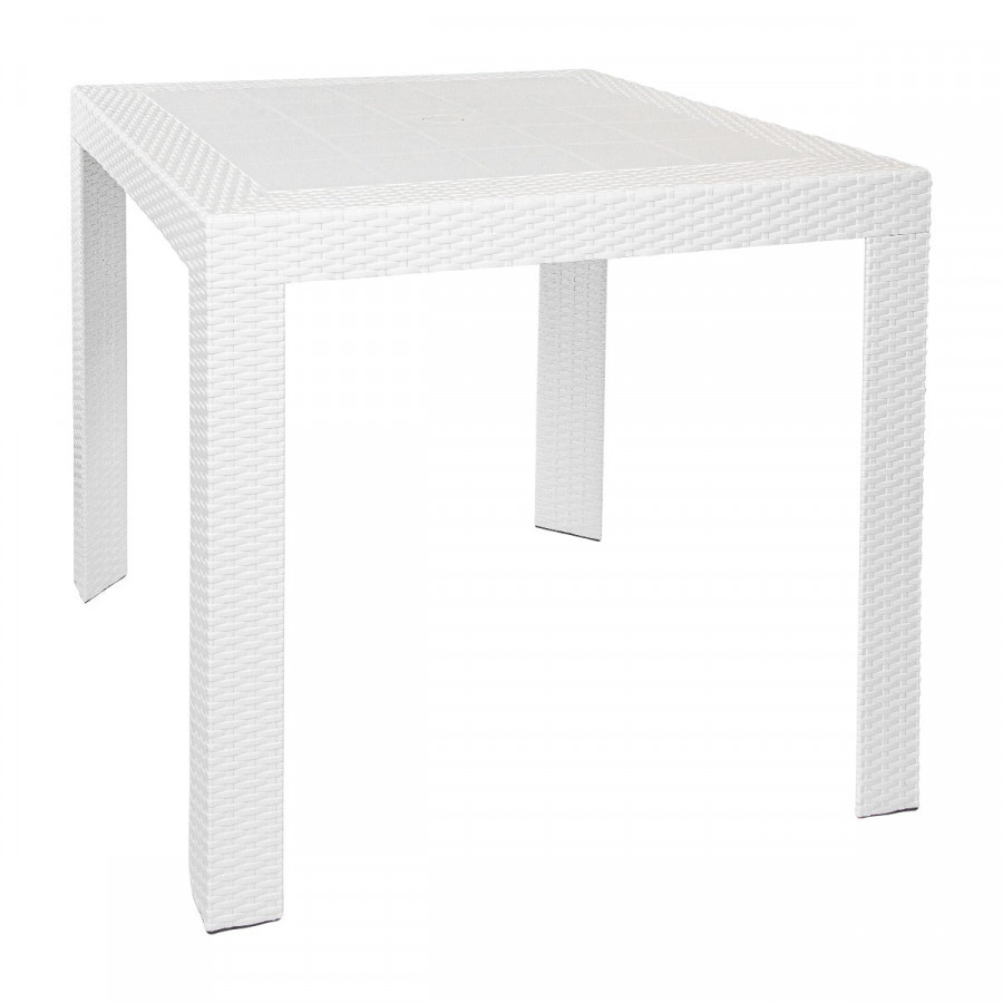 LeisureMod - Mace Weave Design Outdoor Bistro Table