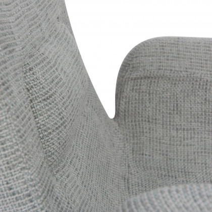 LeisureMod - Milwood Accent Chair with Dowel Legs in Gray