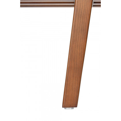 LeisureMod Mid-Century Inwood Platform Bench 4 Feet - Light Walnut