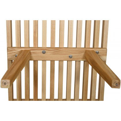 LeisureMod Mid-Century Inwood Platform Bench 5 Feet - Natural Wood