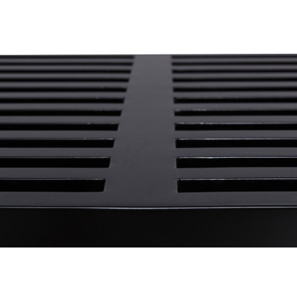 LeisureMod Mid-Century Inwood Platform Bench 6 Feet - Black