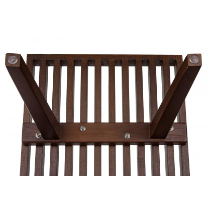 LeisureMod Mid-Century Inwood Platform Bench 6 Feet - Walnut
