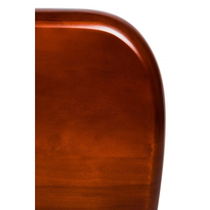 LeisureMod Imperial Triangle Coffee Table Base - Cherry