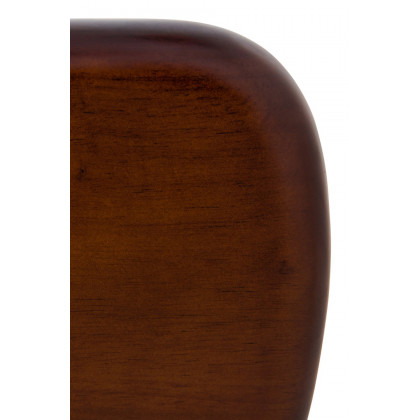 LeisureMod Imperial Triangle Coffee Table Base - Dark Walnut