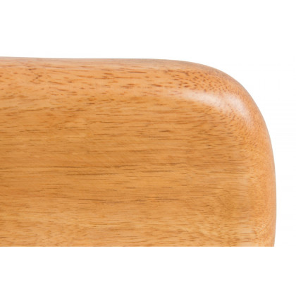 LeisureMod Imperial Triangle Coffee Table Base - Natural Wood