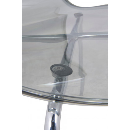 LeisureMod Oyster Modern Dining Side Chair - Black