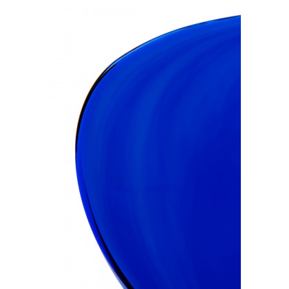 LeisureMod Oyster Modern Dining Side Chair - Blue