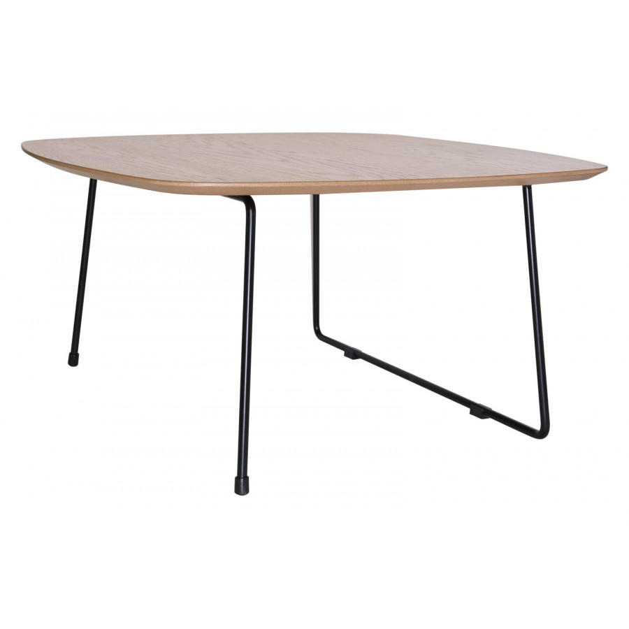 LeisureMod - Pemborke Mid Century Modern Square Coffee Table
