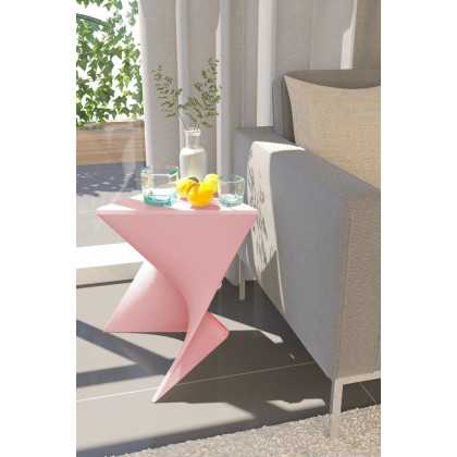 LeisureMod Randolph Modern Side End Table - Pink