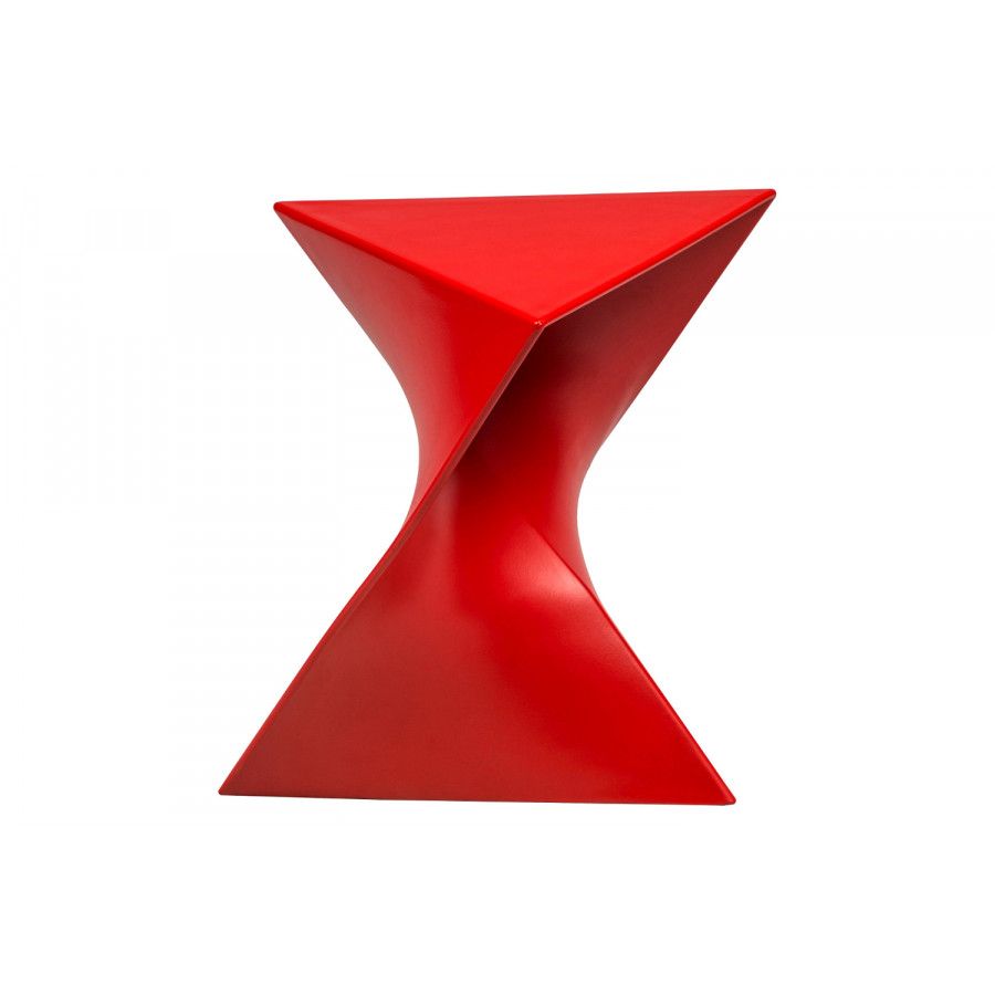 LeisureMod Randolph Modern Side End Table - Red
