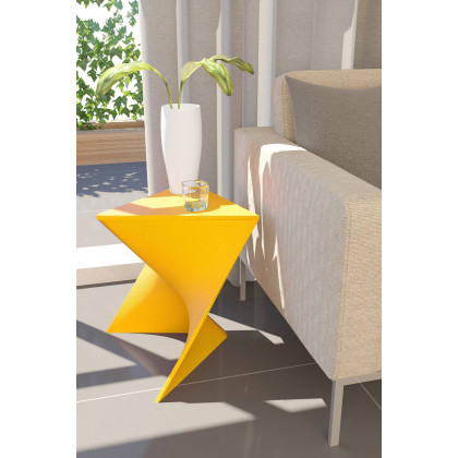 LeisureMod Randolph Modern Side End Table - Yellow
